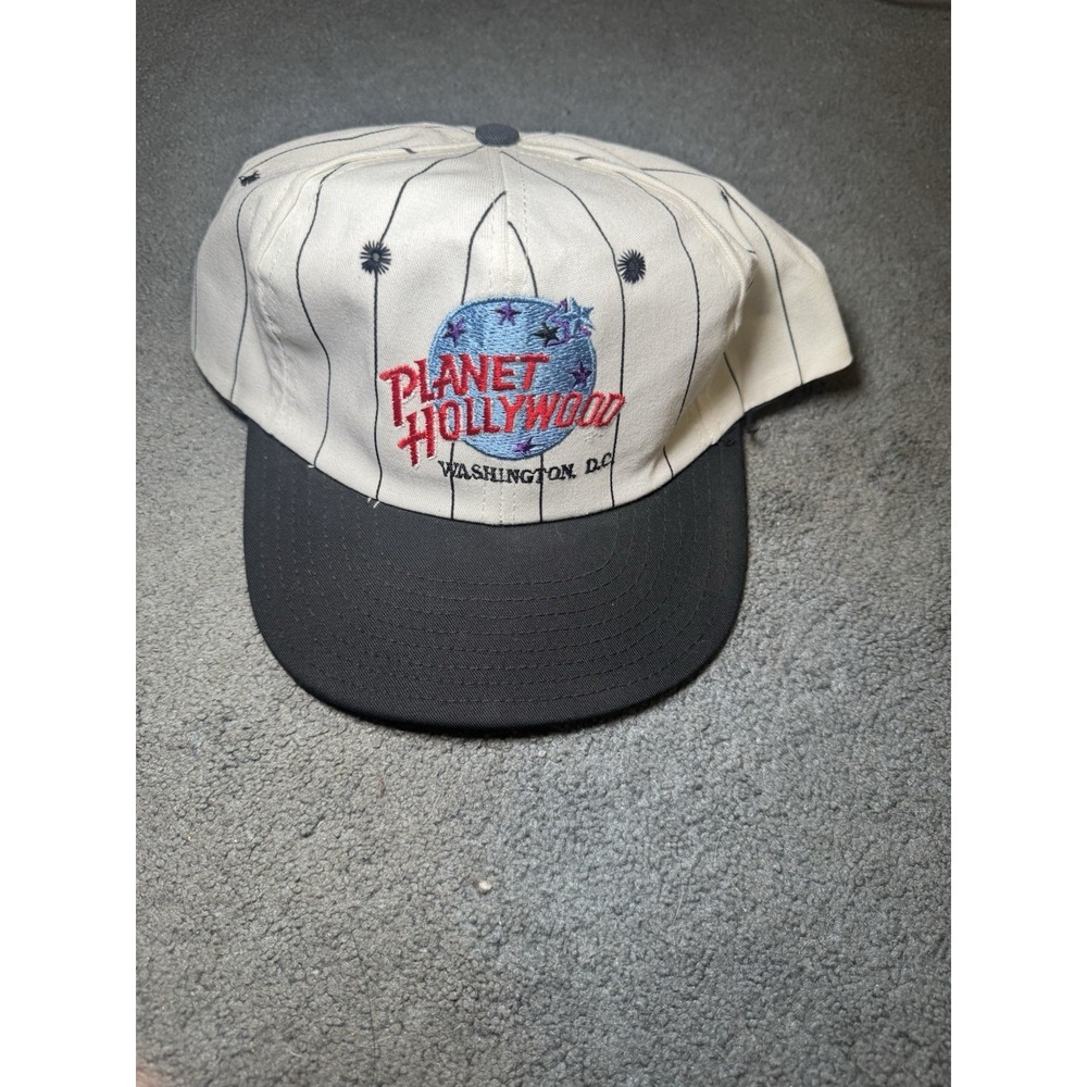 Vintage Planet Hollywood Washington DC Snapback Hat USA Made 90s Cap